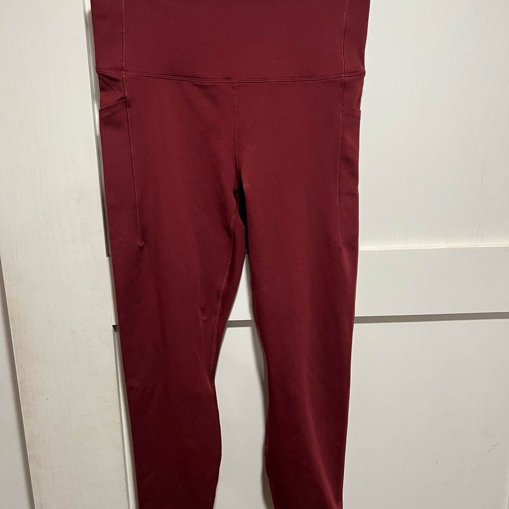 All in Motion Burgundy Track Pants